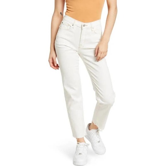 Kensie Denim - Kensie | High Rise The Slim Off White Vintage Luxe